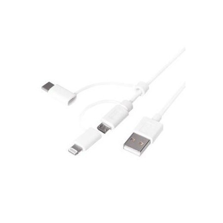 LogiLink 1M USB Cable - High-Quality USB A in Elegant White | CU0126